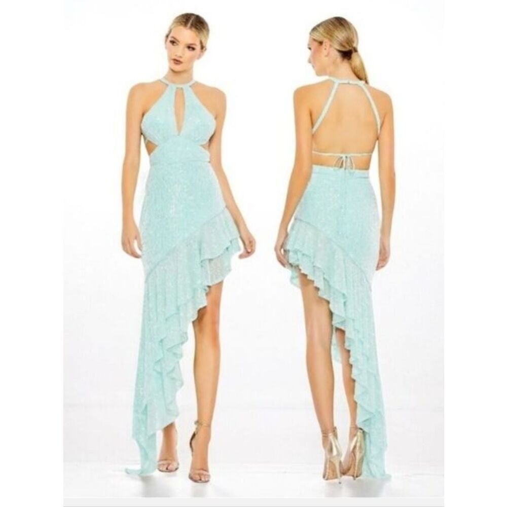 Mav Duggal Asymmetrical Dress 11275 SIZE 4 NWT